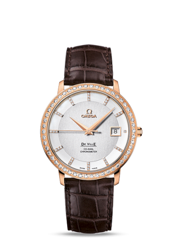 Omega De Ville Prestige Co-Axial 36.5 Red Gold / Diamond